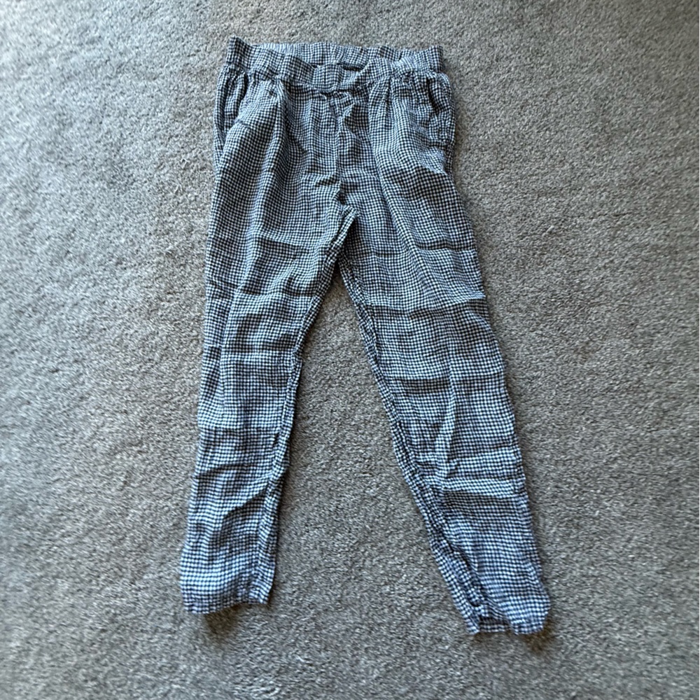 Eileen Fisher Puckered Organic Linen Pants - Picture 4 of 8